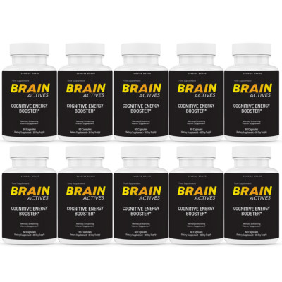 Brain Actives Cognitive Brain Booster Pills for Advanced Memory and Focus-10Pack