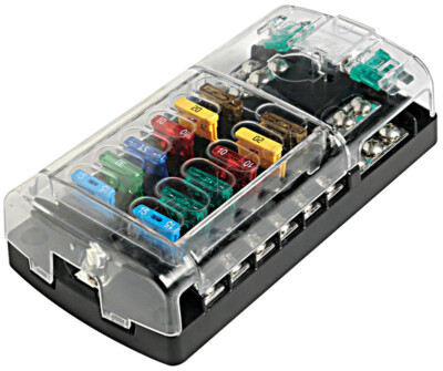 Osculati Polycarbonate 12 Fuse Holder Box for Standard Fuses 165x85mm