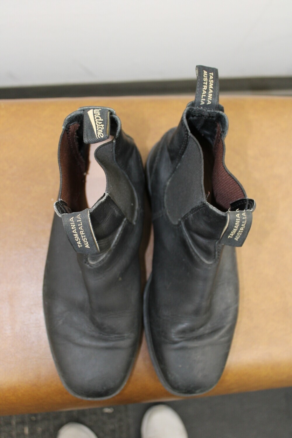 Blundstone Black Leather Chelsea Dress Boots, Size 8.5