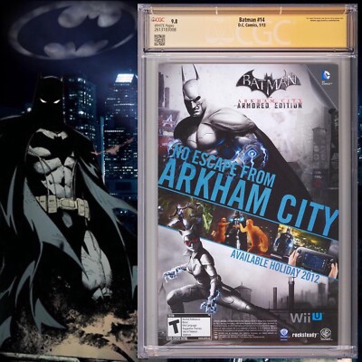 CGC 9.8 SS Batman #14 signed by Snyder, Capullo & Glapion New 52