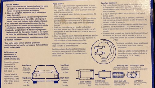 Carquest Wagner Halogen Headlamp Low Beam H4703 NIB - Bild 4 von 9