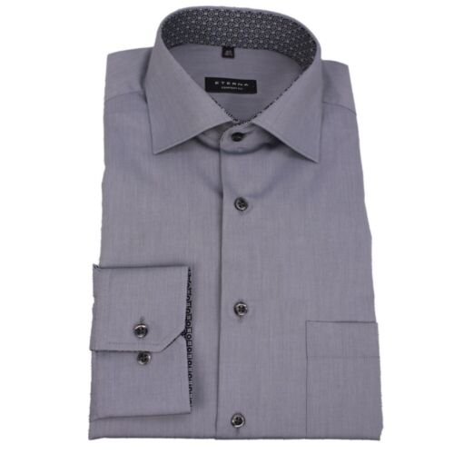 Eterna Men's Business Shirt Modern Fit Grey 8500 X15K 32 - 第 1/3 張圖片