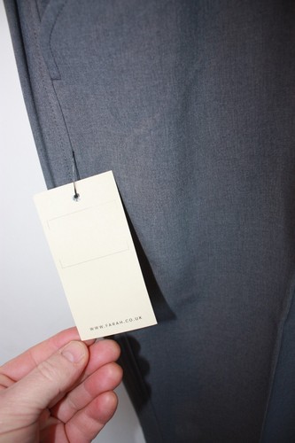 Vintage new tags Farah grey polyester trousers W 38 L 29 mod skin ska classic - Picture 5 of 12