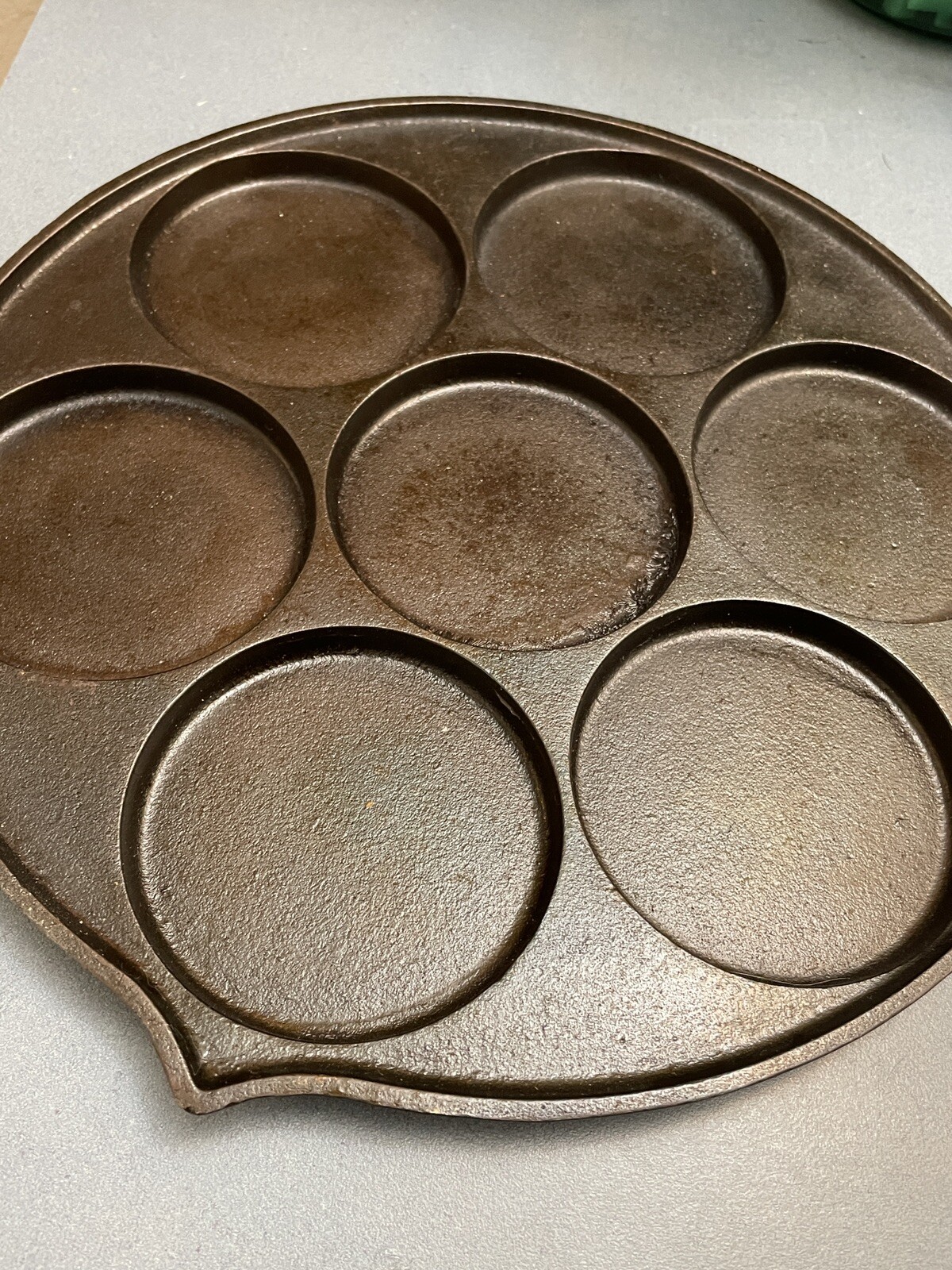 Vintage Griswold No 34 Cast Iron Plett Swedish Pancake Pan 2980A eBay