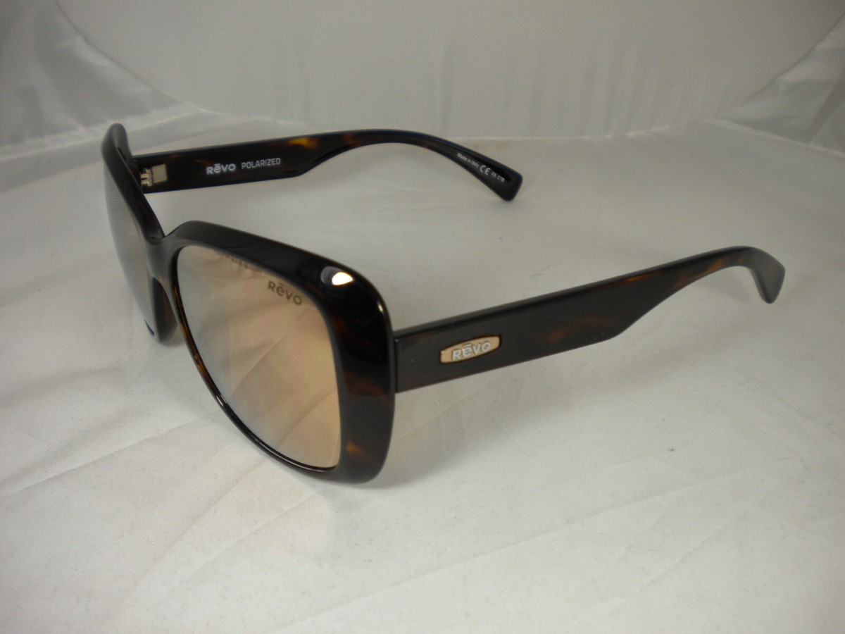 Authentic REVO Devin Tortoise Champagne Lens Polarized Sunglasses REVO 1055 DEVIN 02 56 | SUNGLASSES Women EyeShop main image 2