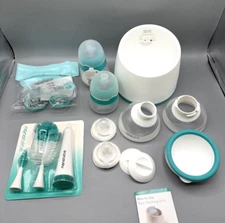 Baby Bottle Complete Feeding Set for Breast Milk and Formula Teal