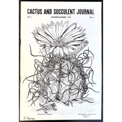 Cactus and Succulent Journal No.6 vol. L Nov-Dec, 1978 -