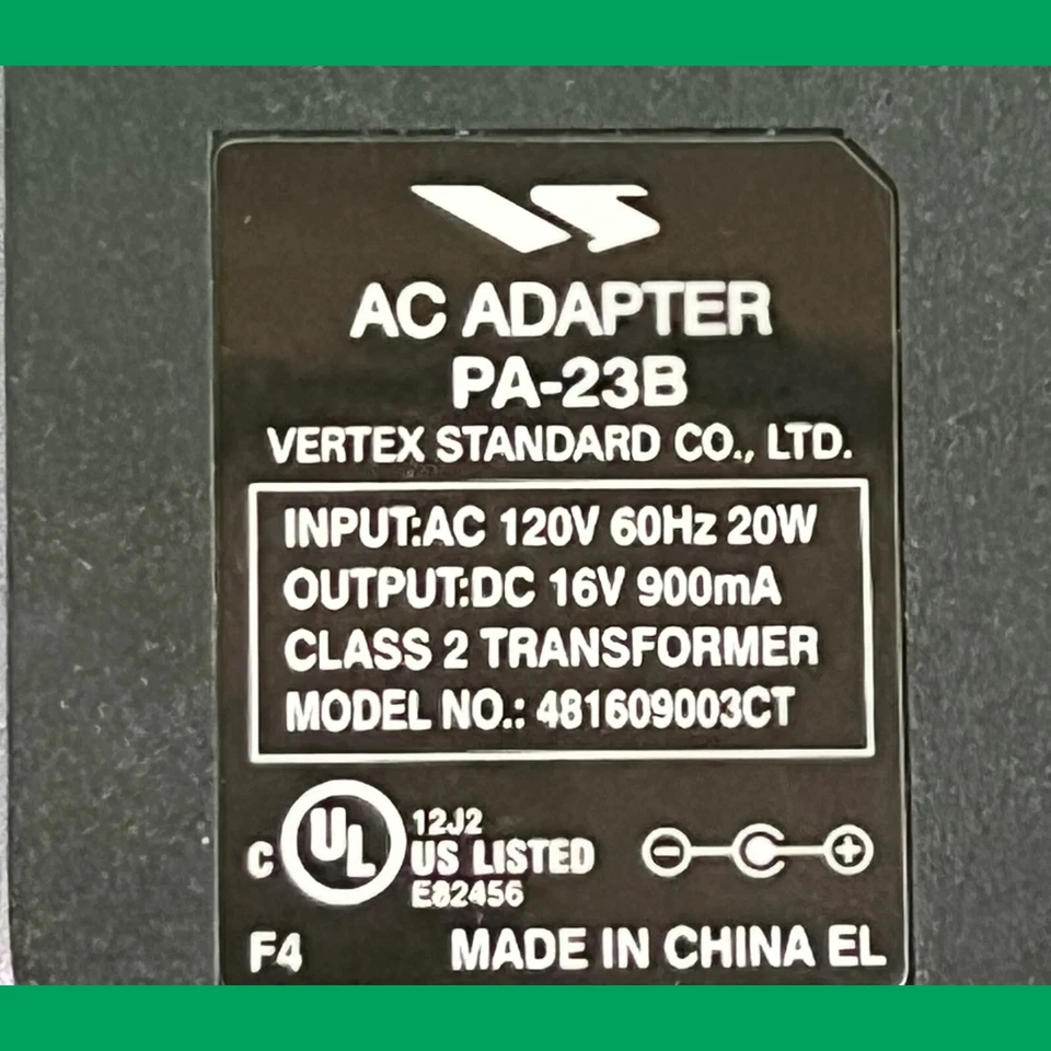OEM Vertex Standard VAC-800 Charger / CD-16 Cradle / PA-23B Power Adapter - Image 4 of 4