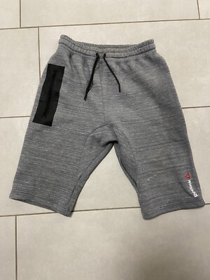 Reebok Sporthose, Kurze Hose, Fitness, Running, Jogging, Gym, Grau Gr. XS
