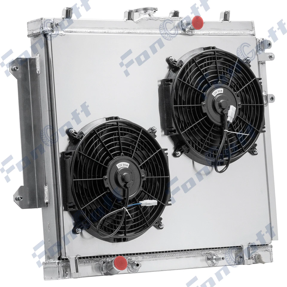 4 Row Aluminum Radiator Shroud Fan For 2010-2022,2012 Toyota 4Runner SR5 4.0L AT - Image 3 of 4