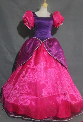Cinderella Step Sisters Costume Anastasia Drizella Cosplay Dress Party Ball Gown - Image 4 of 4