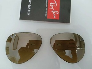 ray ban aviator specchio argento