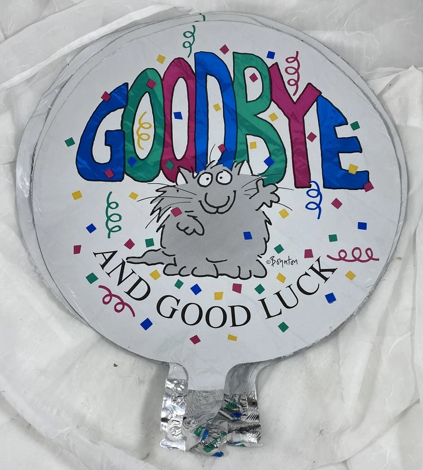 (24) BUENA SUERTE GLOBOS MYLAR - BOYNTON ADIÓS Y BUENA SUERTE / DEPORTE / MÚSICA Foto 2 de 4