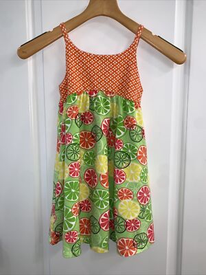 lime green and orange dress Lime Sun Toucan Printed Halter Dress L