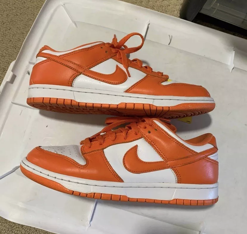 Nike Dunk Low Retro SP 'Syracuse' - Orange White - Size 8.5 - CU1726 101