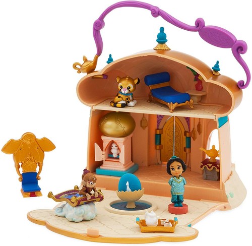 Disney Animators Collection Littles Jasmine Aladdin Surprise Feature Playset 8pc - Picture 3 of 3