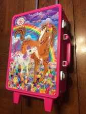 Lisa Frank LF Suitcase Travel Bag Case Children's Vintage Rainbow Horse