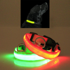 LED PET Safety Halo Style Collar Green Small