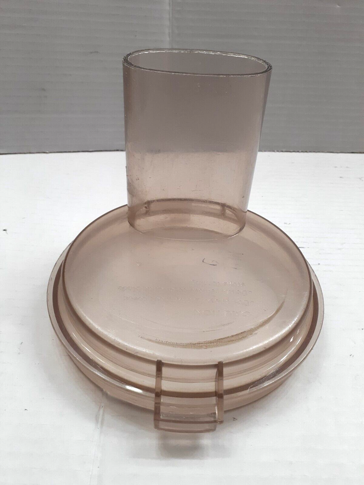 Cuisinart DLC10E CFP4 5 5A 9 Work Bowl Lid Cover Top Amber