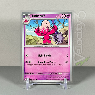 tinkatuff pokemon card - Tinkaton ex 240/193 - Paldea Evolved [P] Alloy Aswing (20+) If this Pokmon has any M Energy attached Tinkatuff Cards | Dex -
