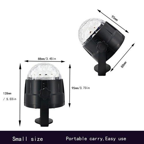 RGB Disco Party Light LED Stage Ball Lights KTV Strobe DJ Sound Activated Lamp - Picture 5 of 6