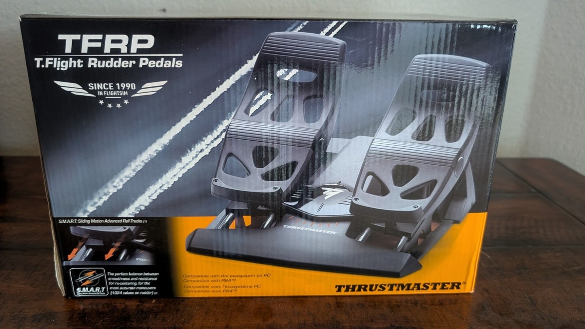 BRAND NEW Thrustmaster Flight Rudder Pedals TFRP | eBay BRAND NEW Thrustmaster Flight Rudder Pedals TFRP | eBay