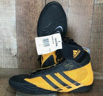 orange adidas wrestling shoes