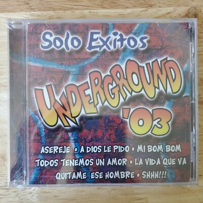 *NUEVO Y ORIGINAL* UNDERGROUND 03 Asereje, A Dios Le Pido, Shhh! Y Mas CD
