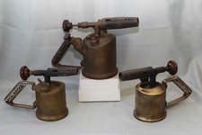 Trois lampes à souder en laiton Express et Express Locomotive