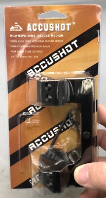 Leapers Accushot RGWM2PA-30M4 Deluxe Medium 30mm Integral Mount Rings