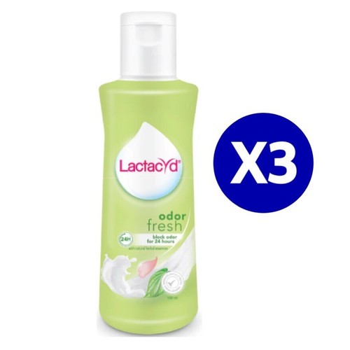 3X Lactacyd Odor Fresh pH Balance Gentle Daily Intimate Feminine Wash 150ML