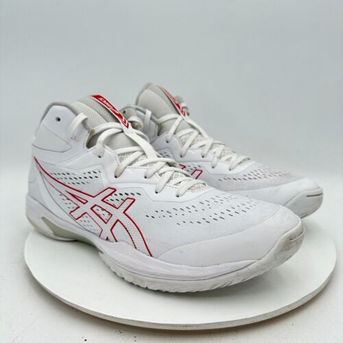 Asics Gel Hoop V15 Mid Men Size 11 1063A063 White Classic Red Training Shoes - Picture 4 of 13
