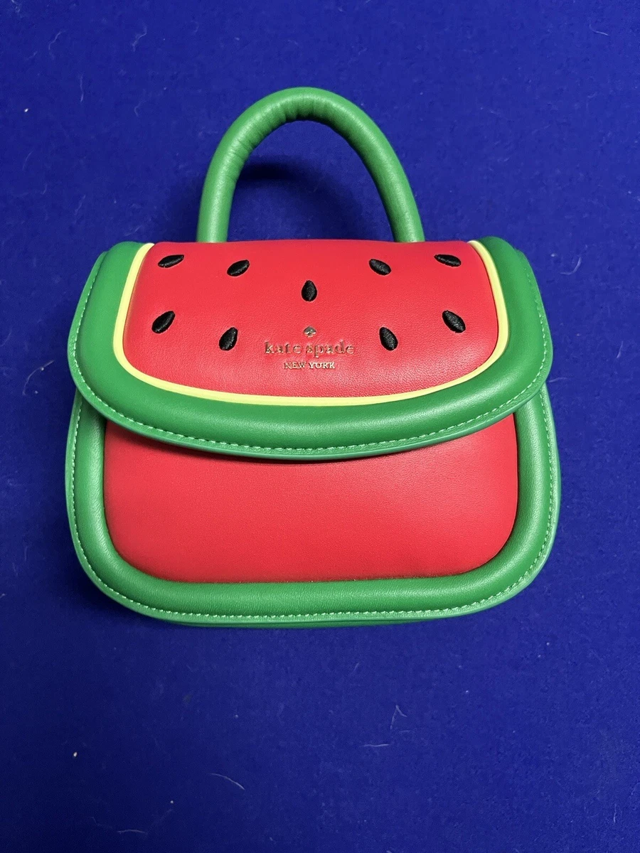 KATE SPADE PUFFY WATERMELON MINI TOP HANDLE CROSSBODY SATCHEL KB706 NWT