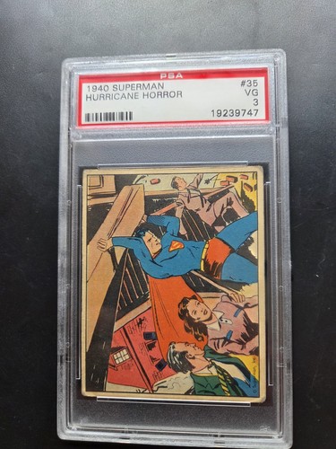 1940 Gum Inc Superman #35 Hurricane Horror — PSA 3