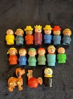 Fisher Price Little People Vintage Wood and Plastic Lot of 16