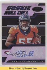 2018 Certified Mirror Black 1/1 Bradley Chubb #RC-BC Auto READ 0c3