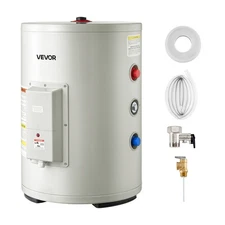 VEVOR 12 Gal Electric Tank Hot Water Heater 1600W 120V Point of Use T&P Valve