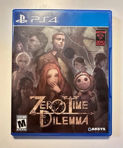 Zero Escape: Zero Time Dilemma (Playstation 4, 2017) PS4 - No Manual