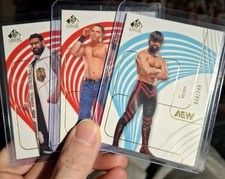AEW SP Signature Edition Upper Deck 2025 3 Card Lot Yuta /249, Menard /99 Satnum