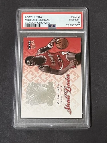 2007 Fleer Jordan PSA 8