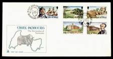 DR WHO 1980 GB ISLE OF MAN FDC MANX PIONEERS CACHET COMBO M66704