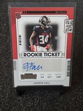 2021 Panini Contenders Football #200 Darren Hall Rookie Auto Arizona Cardinals 