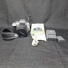 Canon EOS Digital Rebel XTi 10MP DSLR Camera w/ 18-55mm Lens Battery WORKS