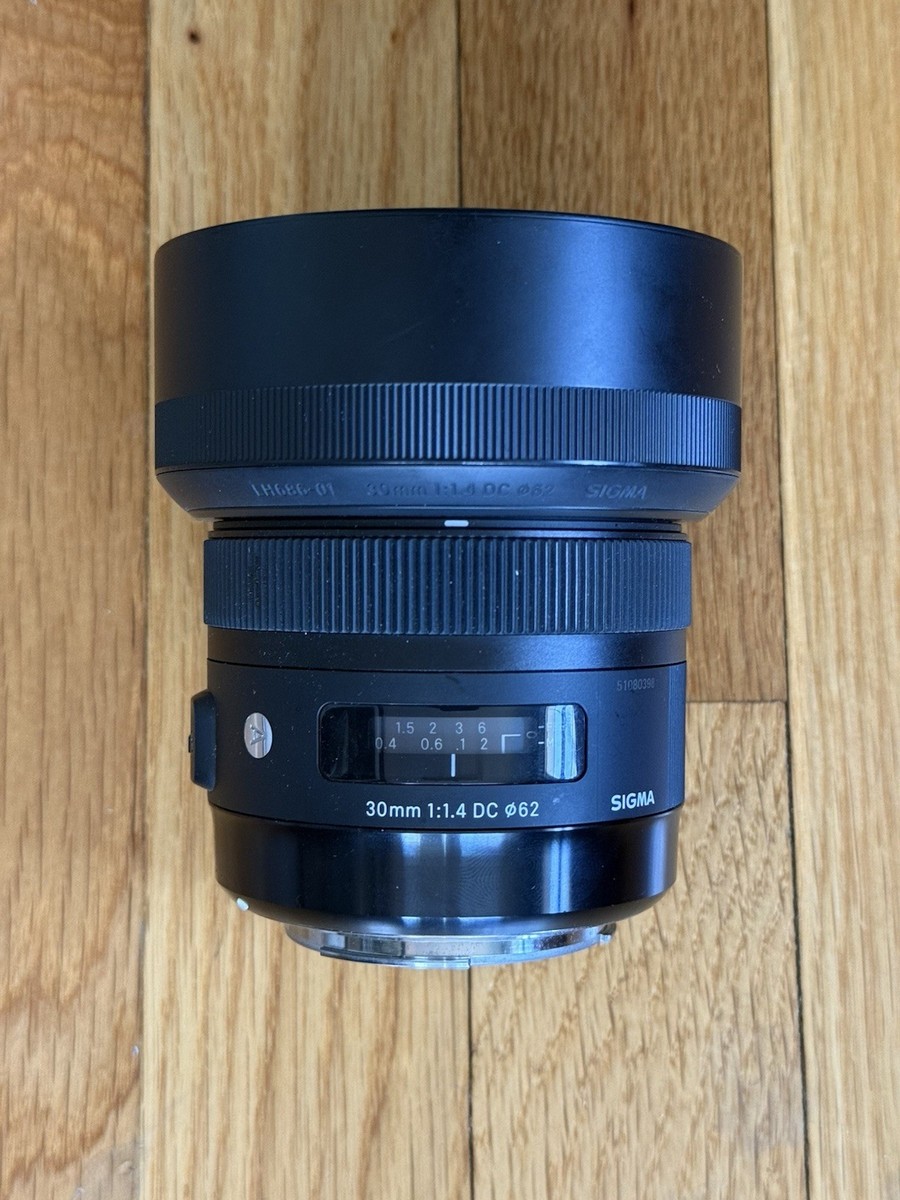 Sigma 30mm f/1.4 DC Art Lens For Canon EF Auto & Manual Focus 62mm