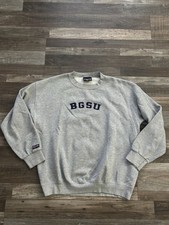 Vintage 90s Bowling Green University Gray Sweatshirt Made In USA Sz Large
