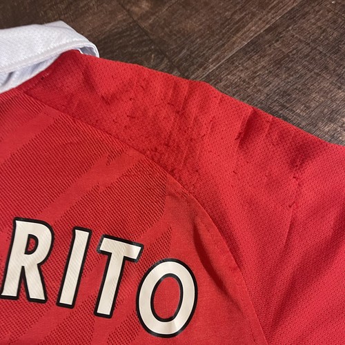 VINTAGE NIKE DRI FIT MANCHESTER UNITED #14 CHICHARITO AUTHENTIC SOCCER JERSEY M - Picture 13 of 15