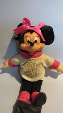 Vintage 1986 Totally Minnie Mouse Plush Doll 80s Disney Applause Rubber Face