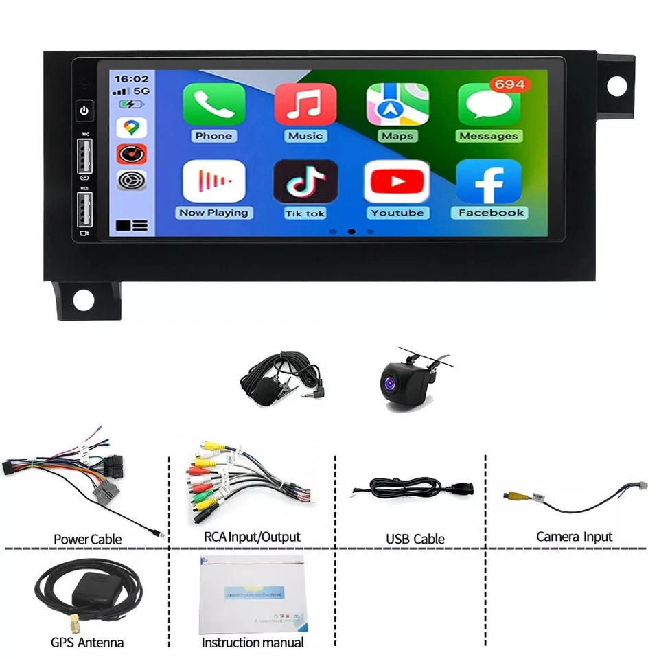 苹果 Carplay + 相机 适用于 1981 - 1993 道奇 Ramcharger 汽车立体声收音机 GPS 导航 — 第 3/4 张图片