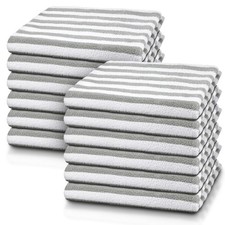 Pcs Striped Beach Towels Bulk Oversized Pool Quick to Dry Bath Striped 12 Gray