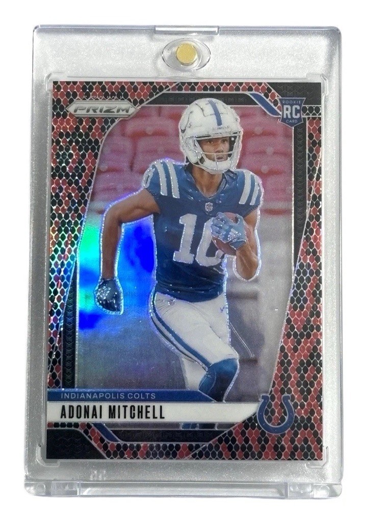 2024 Panini Prizm Snakeskin #303 Adonai Mitchell Colts Rookie SP RC QZ